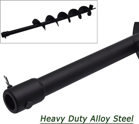 4 Inch Earth Auger Drill Bits for Planting, 4 x 31.5 Gasoline Engine Auger Post Hole Digger Drill Bits, Bulb Planter Tool with 3/4 Shaft in Saudi Arabia