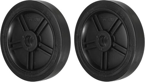 PATIKIL 4" Air Compressor Wheels, 2 Pcs Universal Air Compressor Wheel Replacement Parts with 0.5" Dia. Hole for Easy Mobility, Beige in Saudi Arabia