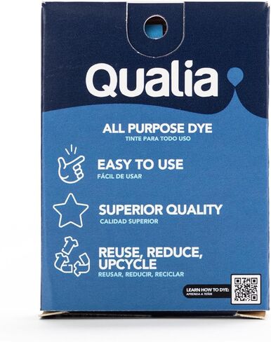 Qualia All Purpose Powder Fabric Dye, Easy to Use Dye for Natural Fabrics: Cotton, Wool, Silk, Wood, & Linen, Ultra Concentrated Colors, Color Mix, 16 Pack in Saudi Arabia