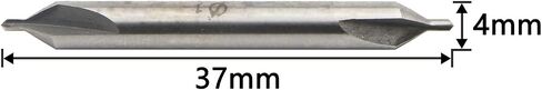 Center Drill Bits, HSS Combined Center Drills Countersinks 60 Degree Angle Bit Set Tool 1.0mm * 4mm, Pack of 10 in Saudi Arabia