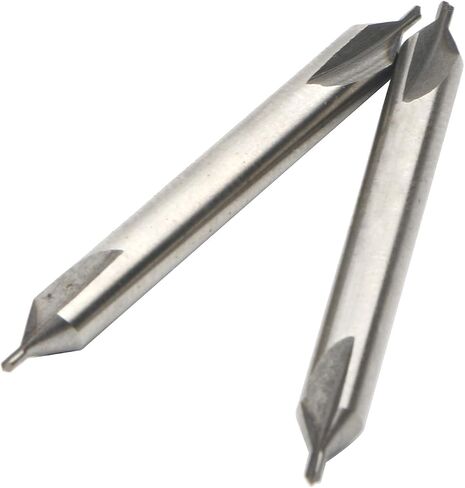 Center Drill Bits, HSS Combined Center Drills Countersinks 60 Degree Angle Bit Set Tool 1.0mm * 4mm, Pack of 10 in Saudi Arabia