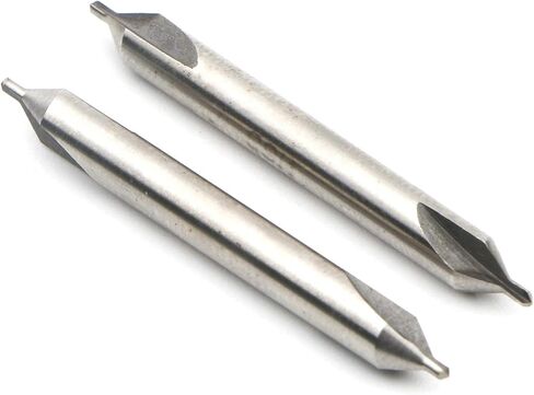Center Drill Bits, HSS Combined Center Drills Countersinks 60 Degree Angle Bit Set Tool 1.0mm * 4mm, Pack of 10 in Saudi Arabia