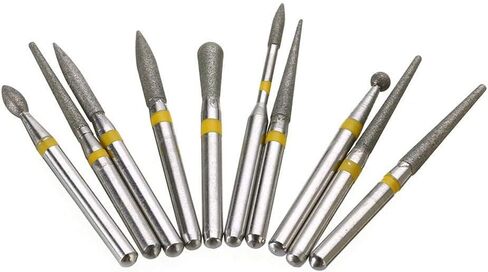 10 PCS Ceramics Composite Polishing Diamond FG Hight Speed Burs in Saudi Arabia