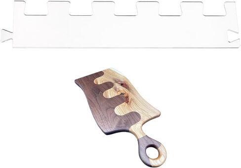قالب مقبض لوح الفحم الأكريليك مقاس 15.7 × 3.5 بوصة من BENECREAT، قالب أكريليك شفاف مع طبقة واقية لعمال الخشب والصناع in Saudi Arabia
