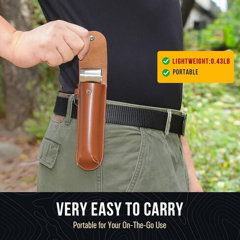 Bushcraft Tools, Hand Auger Wood Drill, Sharper Settlers Wrench for Easy Wood Drilling, High-Carbon Steel Bushcraft Auger, Protable Scotch Eye Wood Auger for Camping, Hiking in Saudi Arabia