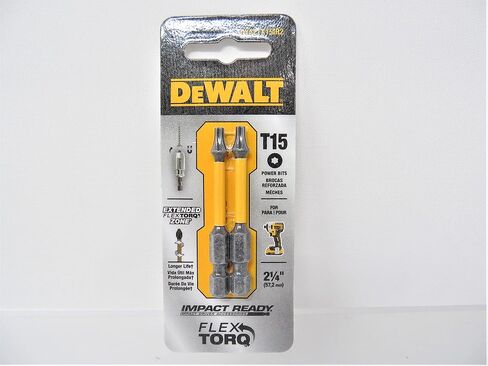 DEWALT ACCESSORIES DWA2TX15IR2 2" T15 Power Bit (2 Pack) in Saudi Arabia