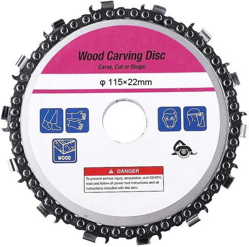 4.5 بوصة زاوية طاحونة القرص 13 الأسنان النجارة سلسلة لوحة الخشب نحت المنشار شفرة القرص 7/8 بوصة مركز ثقب ل 115 مللي متر زاوية طاحونة in Kuwait