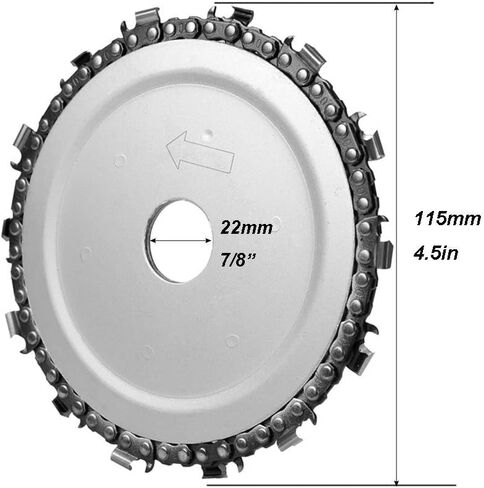 4.5 بوصة زاوية طاحونة القرص 13 الأسنان النجارة سلسلة لوحة الخشب نحت المنشار شفرة القرص 7/8 بوصة مركز ثقب ل 115 مللي متر زاوية طاحونة in Kuwait