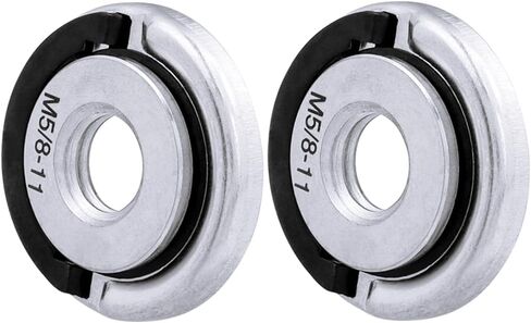 2Pcs Quick Change Angle Grinder Flange Nuts M5/8-11 Angle Grinder Self-Locking Pressure Plate Nuts Replacement Grinder Locking Nuts with Pull Ring in Saudi Arabia