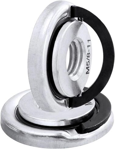 2Pcs Quick Change Angle Grinder Flange Nuts M5/8-11 Angle Grinder Self-Locking Pressure Plate Nuts Replacement Grinder Locking Nuts with Pull Ring in Saudi Arabia
