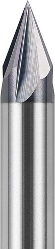 SpeTool 30 Degree V Groove Router Bit with Tiain Coated1/4 Inch Shank, 4-Flute Carbide Chamfer End Mill Carbide V Bit for CNC Engraving and Chamfering Lettering in Saudi Arabia
