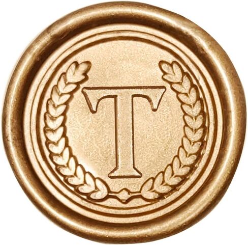 50pcs Initial Wax Seal Stickers Self Adhesive, Alphabet Letter A Sealing for Wedding Party Invitations, Custom Gift Handmade, Bridal Shower (L, Gold, 50pcs) in Kuwait
