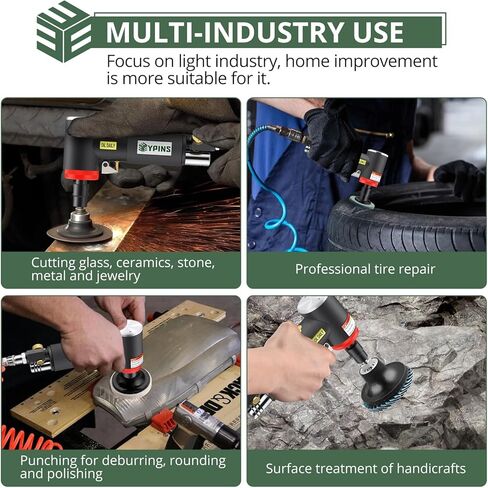 مطحنة زاوية الهواء من EYPINS، مطحنة زاوية هوائية بزاوية 1/4 بوصة 90 درجة شديدة التحمل 20000 دورة في الدقيقة أداة تلميع صنفرة هوائية لطحن الكونتور والتلميع والطحن in Kuwait