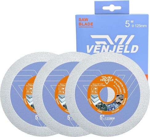 Diamond Glass Cutting Disc - 3Pcs 4.5 Inch/115mm Diamond Saw Blade for Glass Jade Crystal Wine Bottle Ceramic Tile Marble in Saudi Arabia