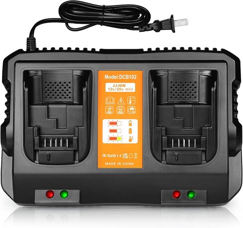 DCB102 Double Port Battery Charger Replacement for Dewalt 12v/20v Max Battery Charger in Saudi Arabia