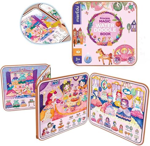 mierEdu Paint with Magical Water Coloring Books for Toddler-Kids No Mess Dinosaur Coloring Activity Books Age 3 and up, Educational Travel Toys for Boys Girls 3-5 Year Old(Dinos World) in Saudi Arabia
