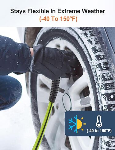 خرطوم ضاغط الهواء 1/4 بوصة × 25 قدم خرطوم هجين مع تركيبات، مرن ومقاوم للالتواء، 1/4 بوصة قارنة توصيل سريعة من النحاس الصناعي ومجموعة خرطوم ضاغط الهواء الهجين in Kuwait