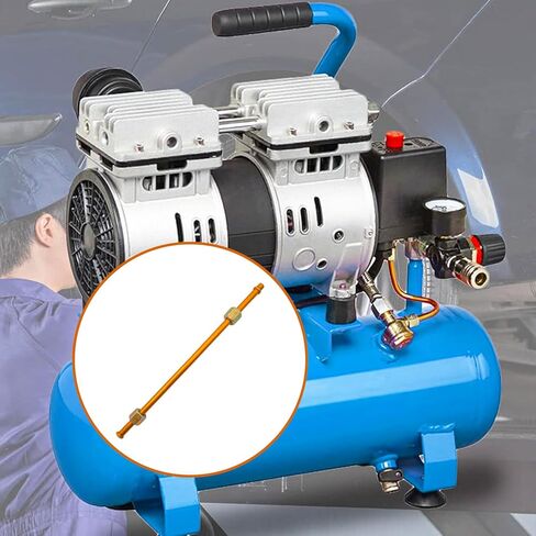 قطعة واحدة من أنبوب عادم ضاغط الهواء الألومنيوم 200 مم، قطر الأنبوب 6 مم أنبوب عادم ضاغط الهواء استبدال قطع غيار مضخة الزيت (نهاية واحدة، فم متوهج من طرف واحد) in Kuwait