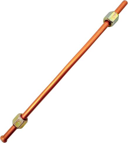 قطعة واحدة من أنبوب عادم ضاغط الهواء الألومنيوم 200 مم، قطر الأنبوب 6 مم أنبوب عادم ضاغط الهواء استبدال قطع غيار مضخة الزيت (نهاية واحدة، فم متوهج من طرف واحد) in Kuwait