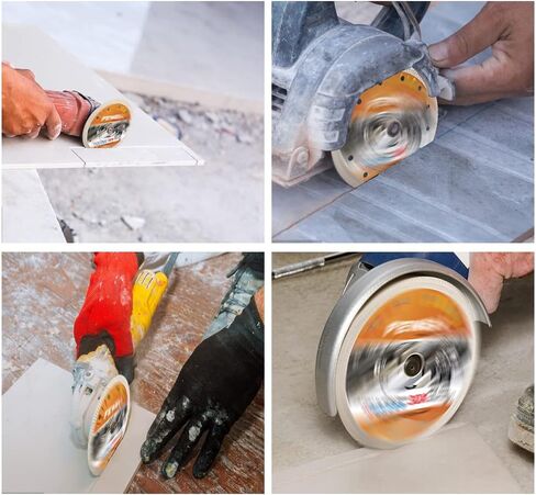 FEWELL 7 inch Tile Diamond Blade,Porcelain Saw Blade (1 Pack) | Super Thin X Teeth Diamond Blade Dry/Wet Cutting Porcelain, Tile and Ceramic in Saudi Arabia