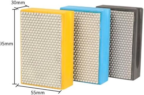 7 قطع من مكعبات الصنفرة الماسية، وسادات تلميع يدوية ماسية لزجاج بلاط الرخام والجرانيت الخرساني، Grit60-3000 مطلي بالكهرباء والراتنج in Kuwait