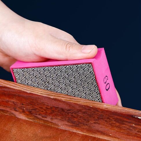 7 قطع من مكعبات الصنفرة الماسية، وسادات تلميع يدوية ماسية لزجاج بلاط الرخام والجرانيت الخرساني، Grit60-3000 مطلي بالكهرباء والراتنج in Kuwait