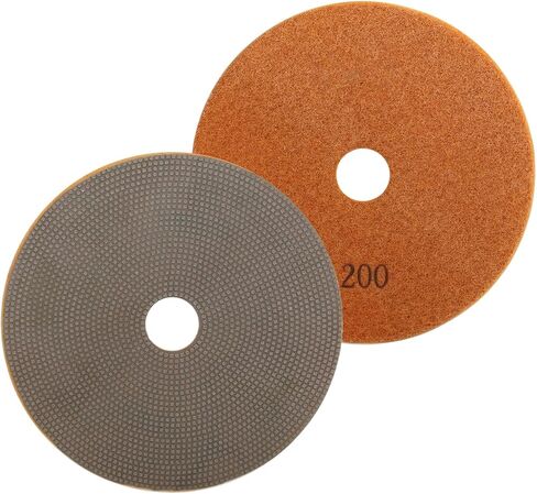 5 Inch Electroplated Diamond Polishing Pads for Stone Ceramic Metals Granite Marble Grinding for Sander Grinder(Grit 200-1pc) in Saudi Arabia