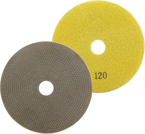 5 Inch Electroplated Diamond Polishing Pads for Stone Ceramic Metals Granite Marble Grinding for Sander Grinder(Grit 200-1pc) in Saudi Arabia