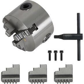3 Jaw Self Centering Chuck K11-80 Lathe Chuck Inch 3 Diameter for CNC Drilling and Milling Machine Wood Turning