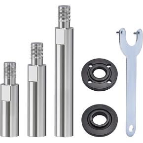 Connecting Rod Angle Grinder Thread Shaft Extender Adapter 5/8"-11 Thread Angle Grinder Extension Shaft Set for Car Polisher Angle Grinder Backing Plate Electric Polisher