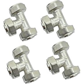 (4 PACK) 3/4" For RapidAir MaxLINE Kit M7500 Compressed Air Piping Tee M8011 Fitting maxline Rapid Air