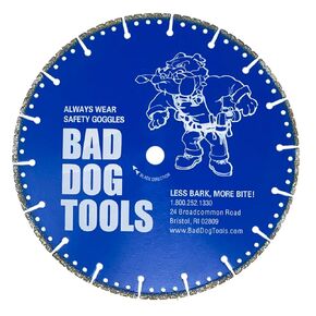 Bad Dog Tools 7 1/4" Diamond Cut Off Wheel for Miter Saw or Cut-Off Saw. Cut Everything but Wood: Use on Ferrous Metals, Masonry, Fiberglass & More.