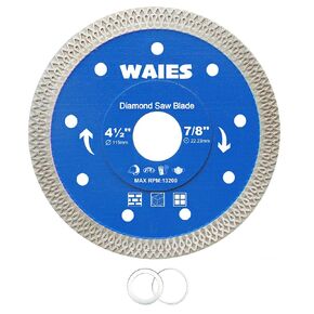 Diamond Cutting Discs 115mm for Angle Grinder with Tile Porcelain Brick Ceramic Concrete Granite Marble (1 Pcs)