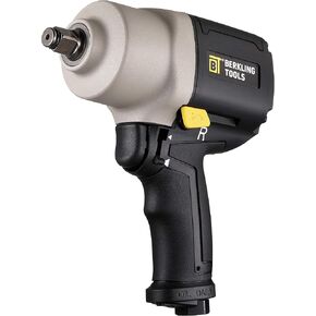 2463T 1/2" HEAVY DUTY Pneumatic Impact Wrench - Air Powered, Twin Hammer, Composite Handle