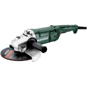 Metabo 9-Inch Angle Grinder, 6,600 RPM, 15 Amp, AC/DC, Paddle Switch, W 2200-230, 606435420, Green