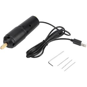 Mini Electric Hand Drill, DC 5V Portable Mini Electric Hand Drill Tool Small Electric Power Drills Handheld Micro USB Drill with 3pc Replacement Bits, 0.7-1.3mm Collet Range