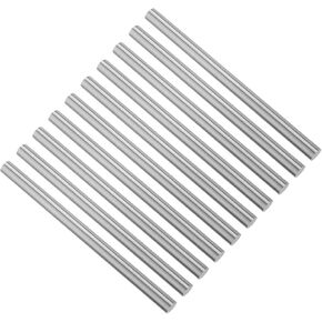 Utoolmart Round Steel Rod, 5mm HSS Lathe Bar Stock Tool 100mm Long, for Shaft Gear Drill Lathes Boring Machine Turning Miniature Axle, Cylindrical Pin DIY Craft Tool, 10pcs