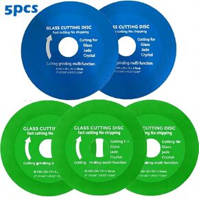 Glass Cutting Disc,4 Inch Glass Ceramic Diamond Cutting Disc for Angle Grinder, Glass Cutting Disc Set for Grinding of Glass, Jade, Wine Bottles, Tile in Saudi Arabia