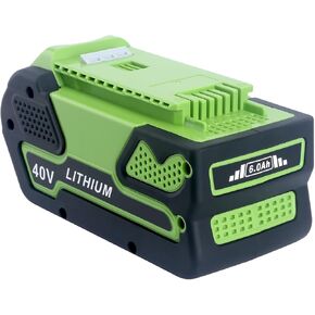 استبدال Lasica لبطارية Greenworks 40V 6.0Ah، متوافقة مع جزازة العشب Greenworks 29472 29462 بطارية وأدوات كهربائية 40 فولت G-MAX 24252 25322 21302 27062 MO40L4413 MO40L03 MO40B411 in Kuwait