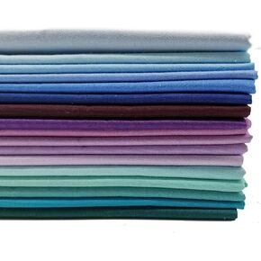 iNee Bright Solid Fat Quarters Quilting Fabric Bundles, 18 x 22 inches,(Bright Solids)