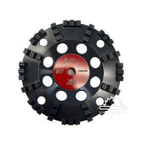7" Turbo Grinding Cup Wheel for Concrete, Masonry, Epoxy, Paint, Aggressive Removal, 5/8"-11 Arbor Threaded