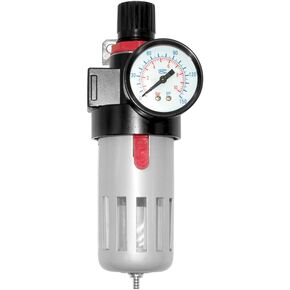 Beduan BFR3000 3/8" Air Compressor Filter Regulator Combo,Manual Drain with Bracket, Gauge