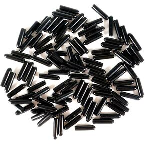 Screw Thread Protectors PVC Rubber Round Tube Bolt Cap Plastic End Cap Cover Inner Dia.5mm Black 50Pcs