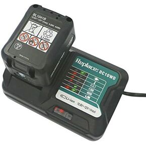 12V 10.8V 4,0A Battery BL1016 BL1041B BL1040B BL1021B with Charger for Makita DC10WD DC10SB, Replace for Makita 12V Battery DF031D TD110D JR103D JR105D HP332D HP333D HSS01D