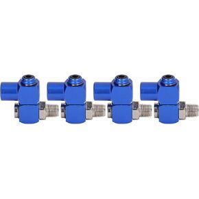 Pneumatic Tool Adapter, 4Pcs 360 Degree Air Hose Connector 1/4in NPT Swiveling Air Fitting Hose Connector Pneumatic Tool Adapter 150PSI Air, Fittings