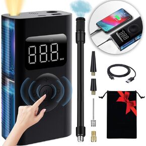 Tire Inflator Portable Air Compressors 150PSI Cordless Tire Inflator Air Pump for Car Tires with Tire Pressure Gauge,Cool Car Accessories,Mini Car Tire Pump Tire Inflator for Car, Motor, Bicycle