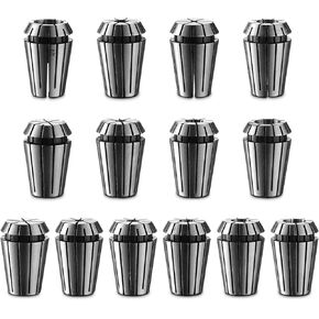 Genmitsu ER20 Router Collet, 14PCs, 1/16″ to 1/2″ CNC Engraving Router Bit Collet for Engraving Machine Tool, CNC Router, and Driver