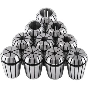 10pcs set ER20 Spring Steel ER20 Collet Set ER20set Collet Set for CNC Workholding Engraving Milling Lathe Tool 3mm 1/8" 4mm 5mm 6mm 1/4" 8mm 10mm 12mm 1/2"
