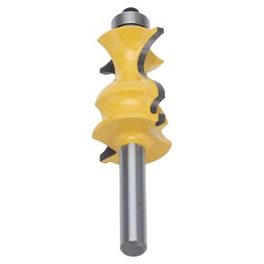 Router Bits, Lock Miter Router Bit, 28mm Blade Diameter Architectural Molding Router Bit, Edge Forming Corner Rounding Base Moulding Router Router Bit Set for Plywood, Hardwood, Softwood