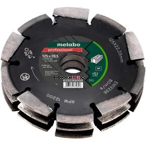 Metabo - Model/Application: Concrete 5x1-3/16x7/8 Diamond Slotting Blade (628299000), Diamond Wheels - Slotting Blade